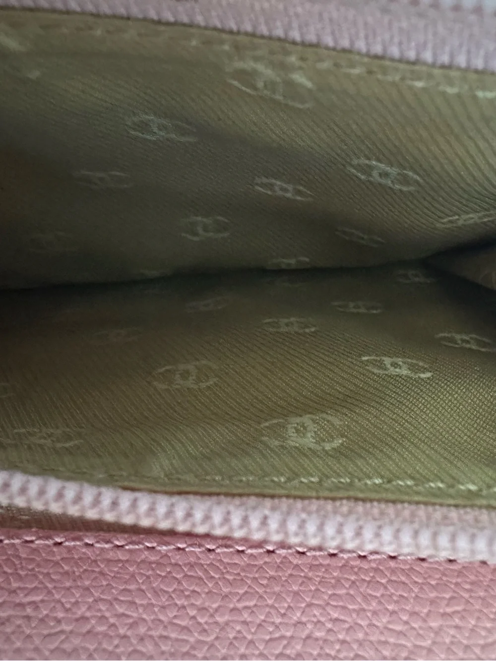 CHANEL Vintage Coco Button Yen Long Wallet – Dusty Pink Caviar Leather